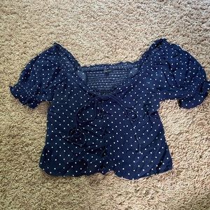 NWOT American Eagle navy blouse
